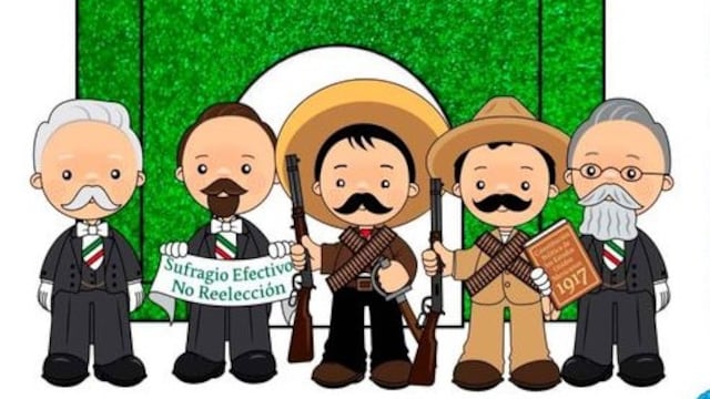 Dibujos de personajes de la Revolución Mexicana para colorear
