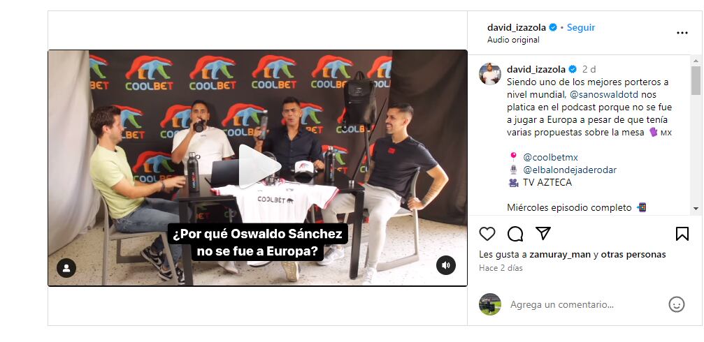 david_izazola y Oswaldo Sánchez