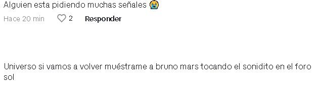 Fans de Bruno Mars ven que El Sonidito es porque alguien pidió una señal al universo.