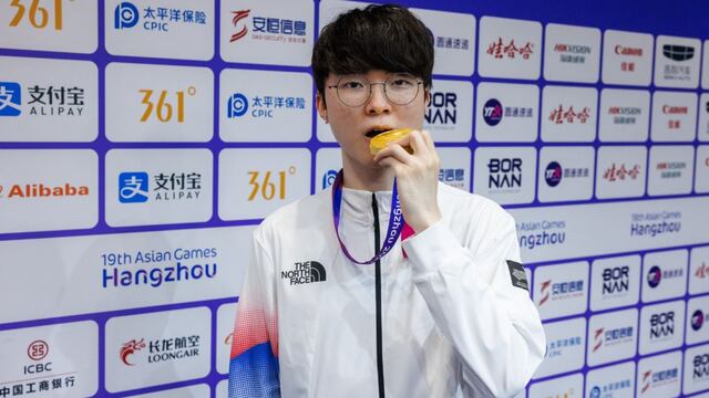Faker obtiene la exención militar tras conseguir medalla de oro en League of Legends