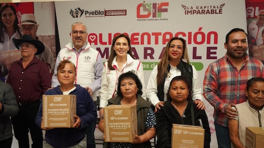 “Alimentación Imparable”: MariElise Budib entrega 6 mil despensas en San Francisco Totimehuacan