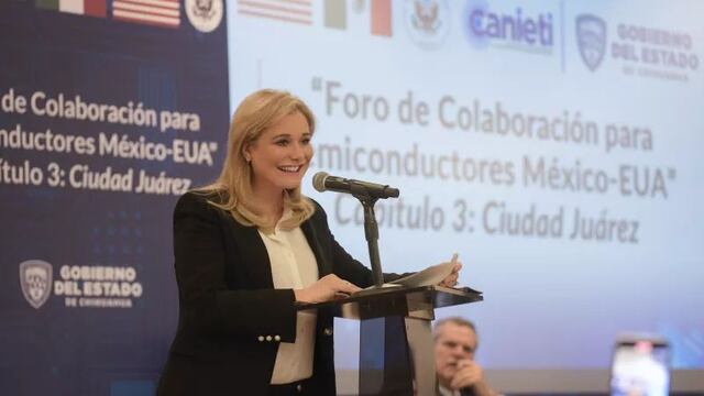 Maru Campos en Foro de Colaboración para Semiconductores México-EUA