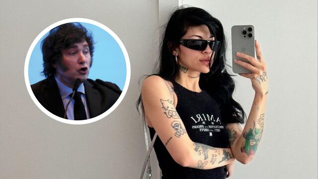 Cazzu y Javier Milei