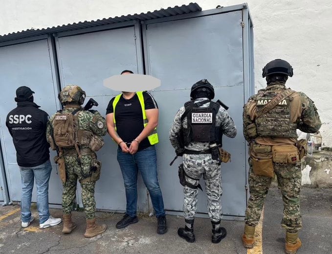Arturo Enrique Guillén García "El Nenuco", presunto operador del CJNG, es detenido.