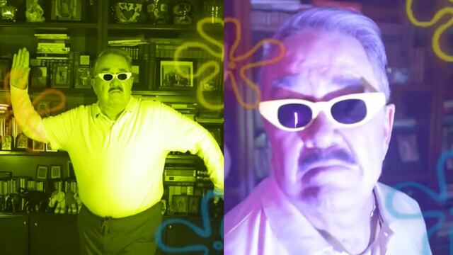 Pedro Sola recrea el baile de las medusas de Bob Esponja.