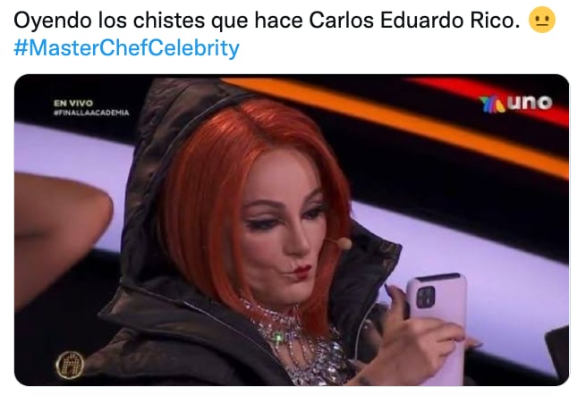 Meme de Carlos Eduardo Rico en MasterChef Celebrity