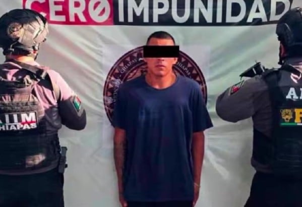 Josué “N”, presunto líder de la Mara Salvatrucha, fue detenido en Chiapas