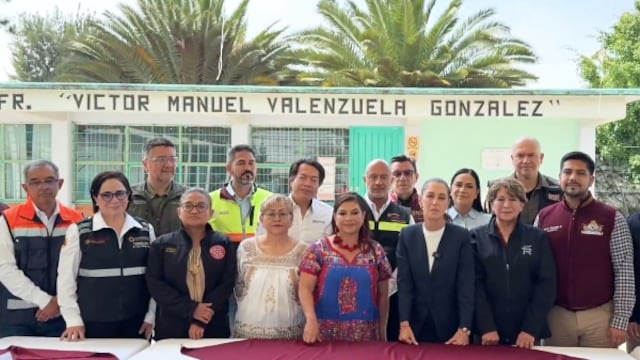 Claudia Sheinbaum evalúa obras hidráulicas para prevenir y evitar inundaciones ocasionadas por las lluvias.