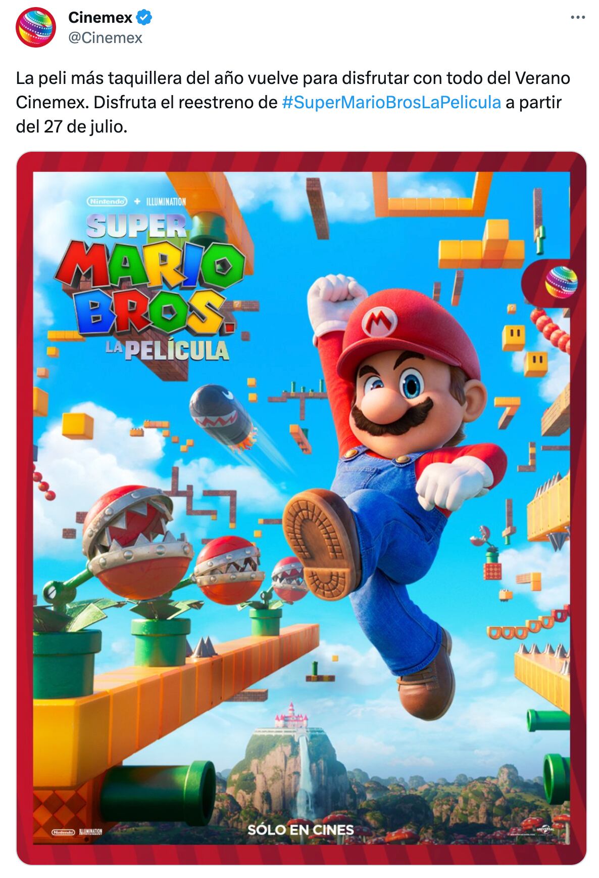 Super Mario Bros. La Película en Cinemex