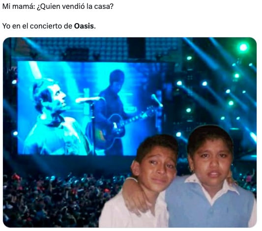 Memes de la reunión de Oasis 2024