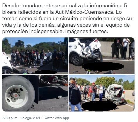 Muertes de motociclistas