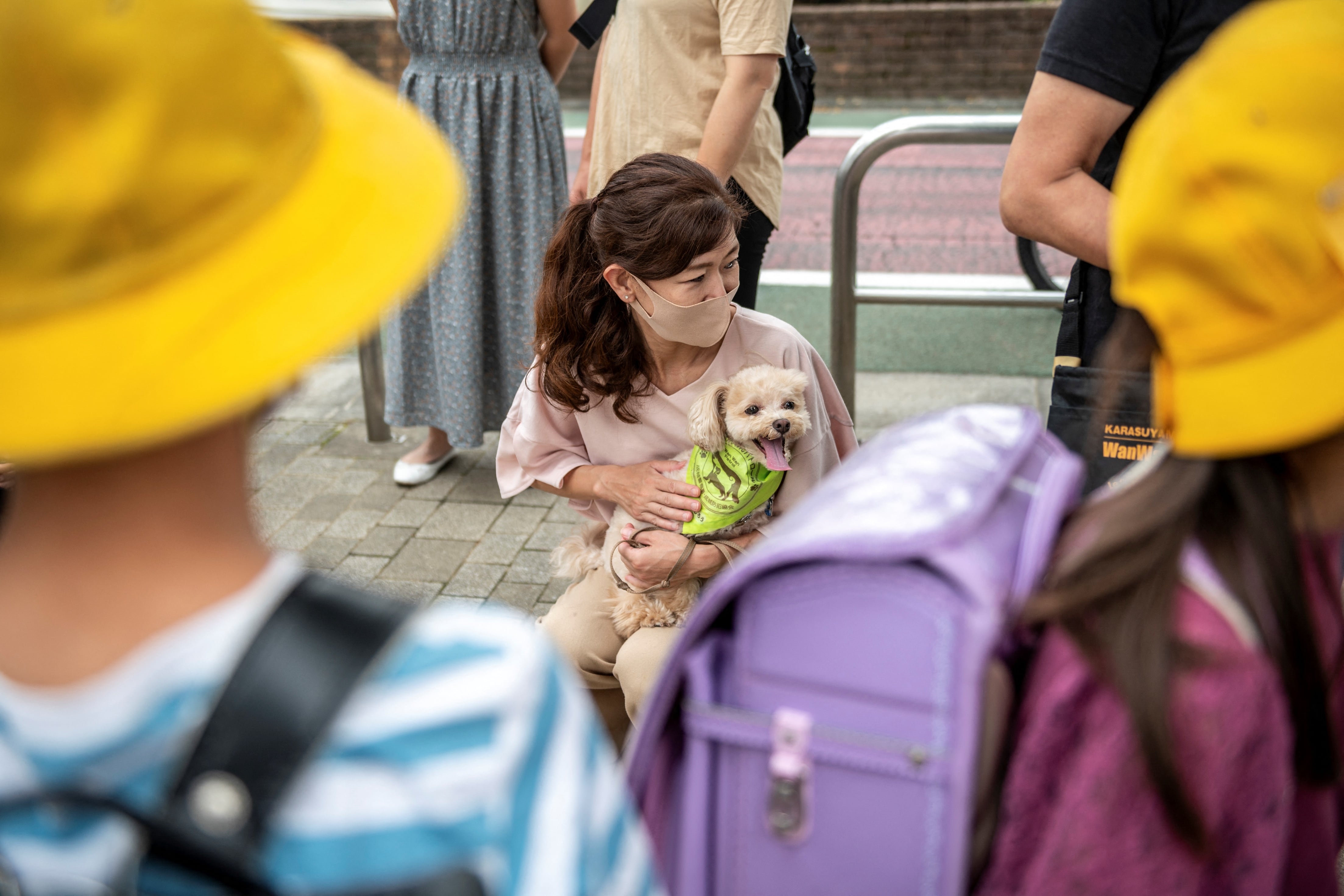 Patrulla de perros en Japón