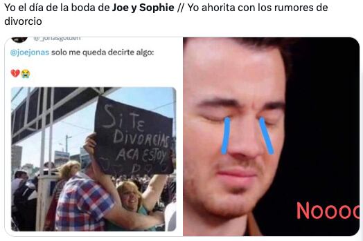 Los memes sobre el divorcio de Sophie Turner y Joe Jonas intentan aliviar la tristeza de los fans