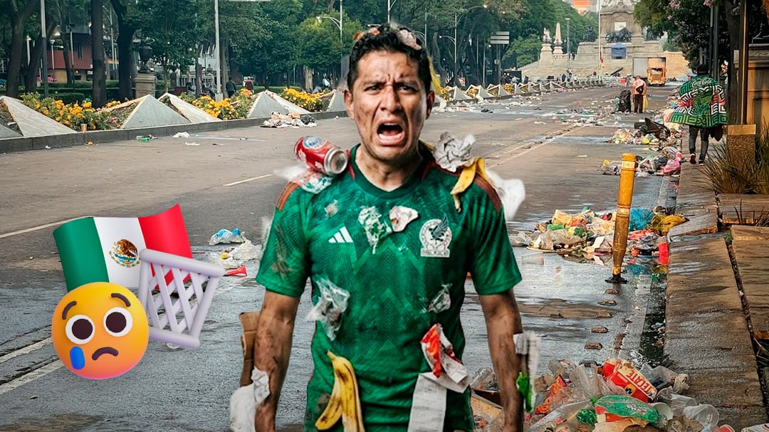 Los festejos por México vs Corea del Sur dejaron 40 toneladas de basura en CDMX