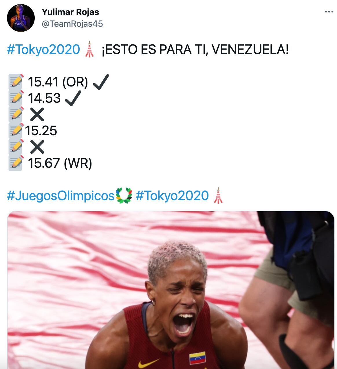 Declaración de Yulimar Rojas