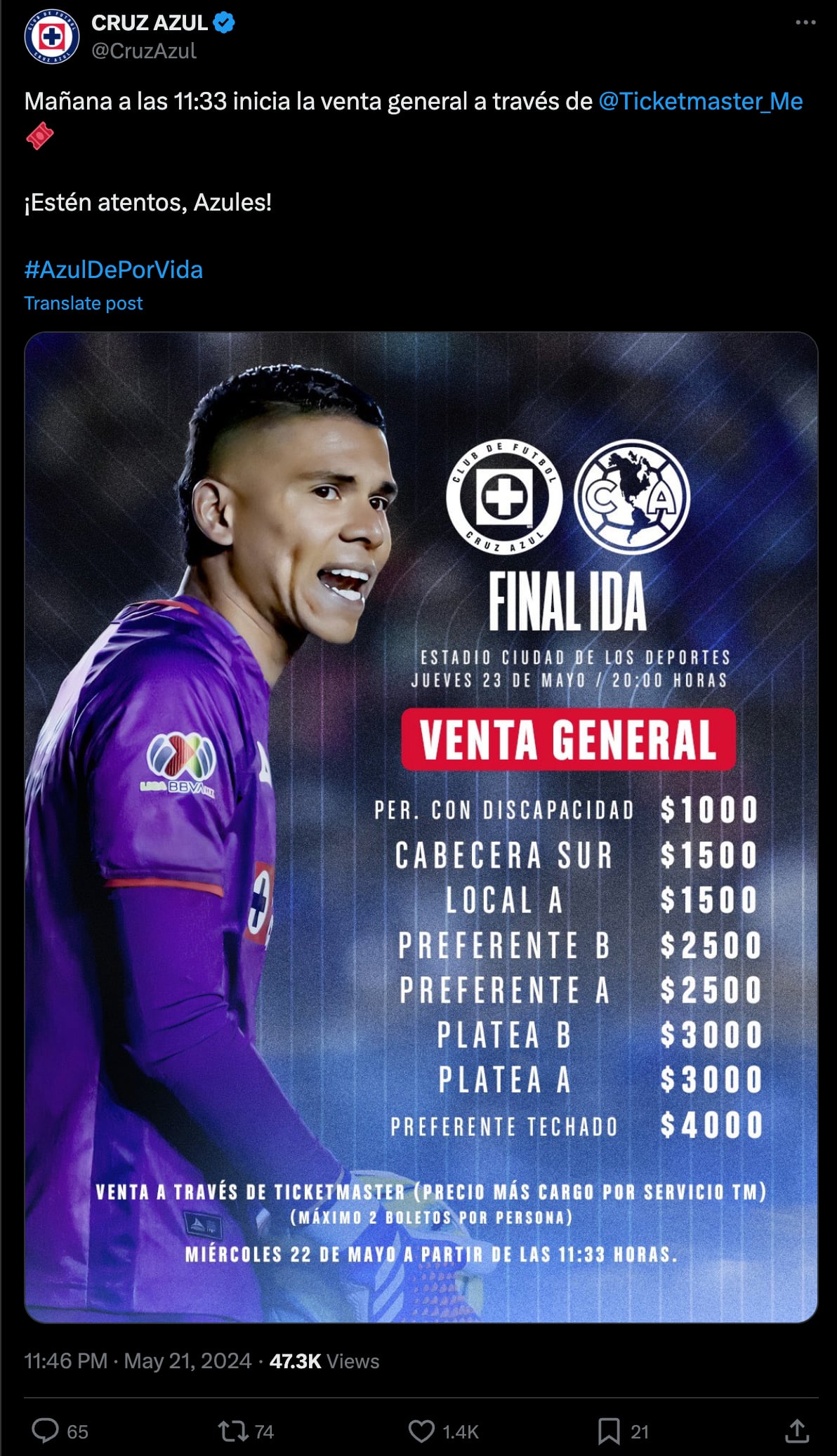 Captura de pantalla.