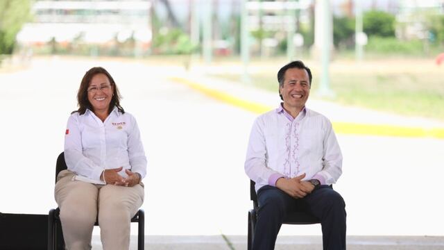 Rocío Nahle y Cuitláhuac García.