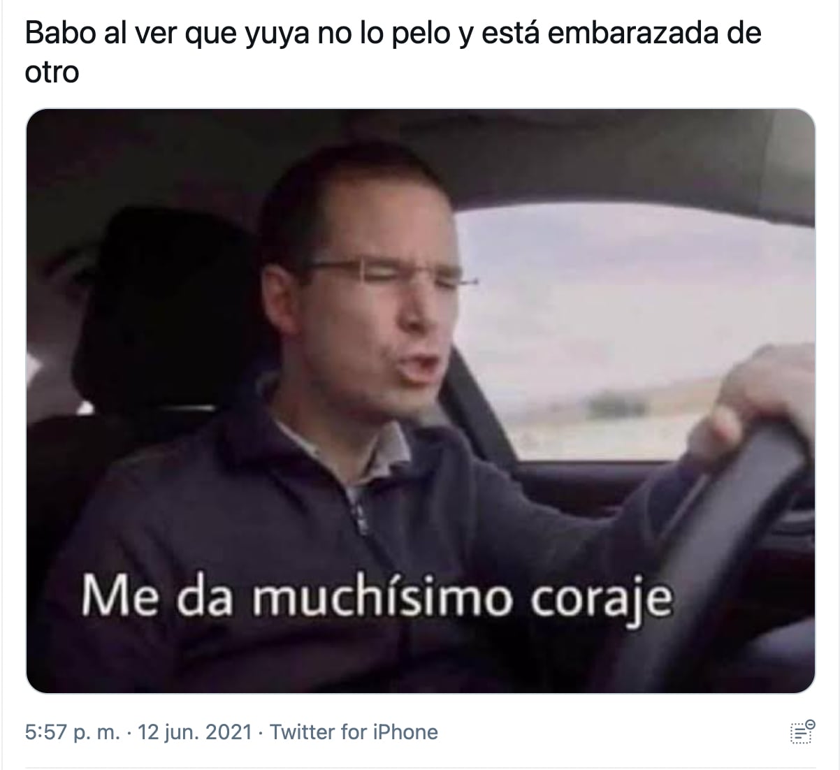 Memes sobre la reacción de Babo al embarazo de Yuya