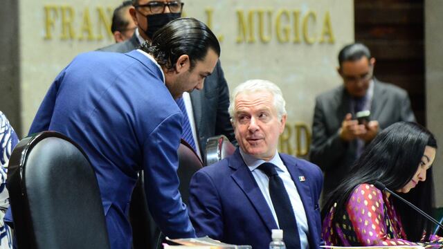 Santiago Creel, presidente de la mesa directiva, durante la sesión ordinaria de la Cámara de Diputados.