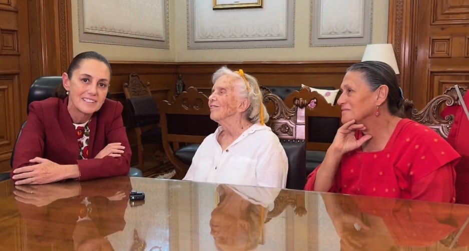 “Mi escritora favorita”: Sheinbaum en emotivo encuentro con Poniatowska