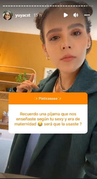 Yuya habla de la pijama sexy que resultó de lactancia.