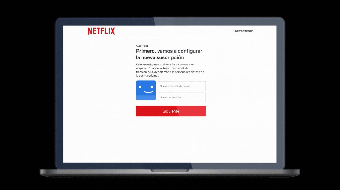 Paso a paso de "transferir perfil" de Netflix