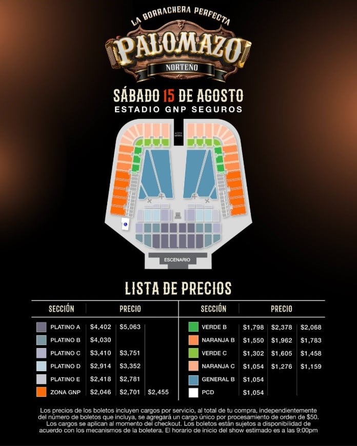 Palomazo Norteño en Estadio GNP Seguros