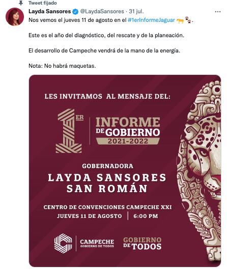 Informe Layda Sansores
