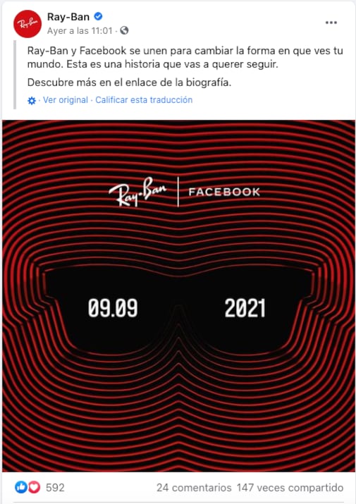 Publicación de Facebook