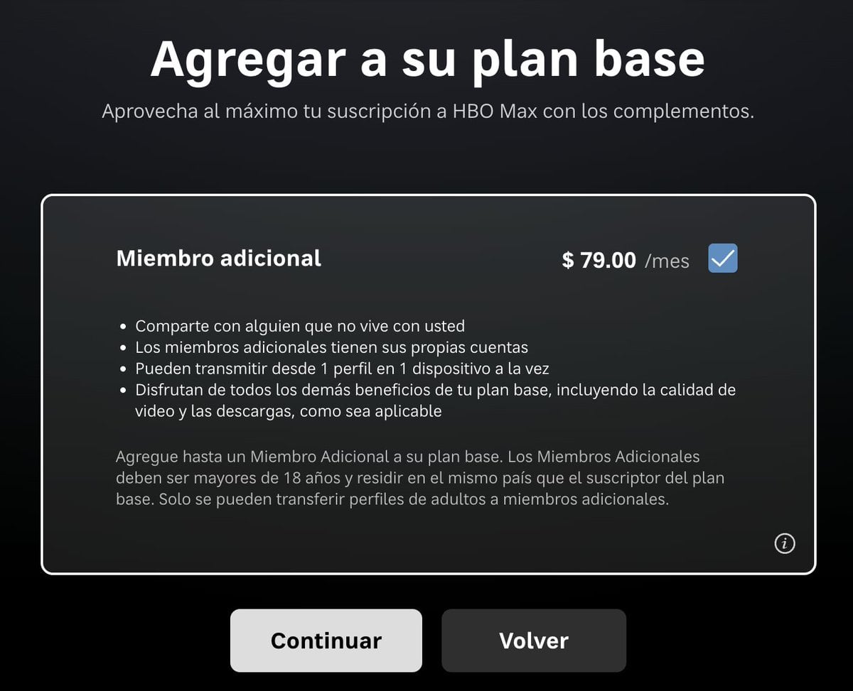 Compartir cuenta en HBO Max tendrá costo adicional en plan base