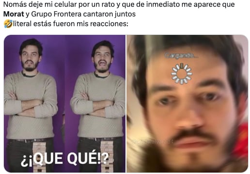 Memes de la colaboración entre Morat y Grupo Frontera tras cantar 'No se va'