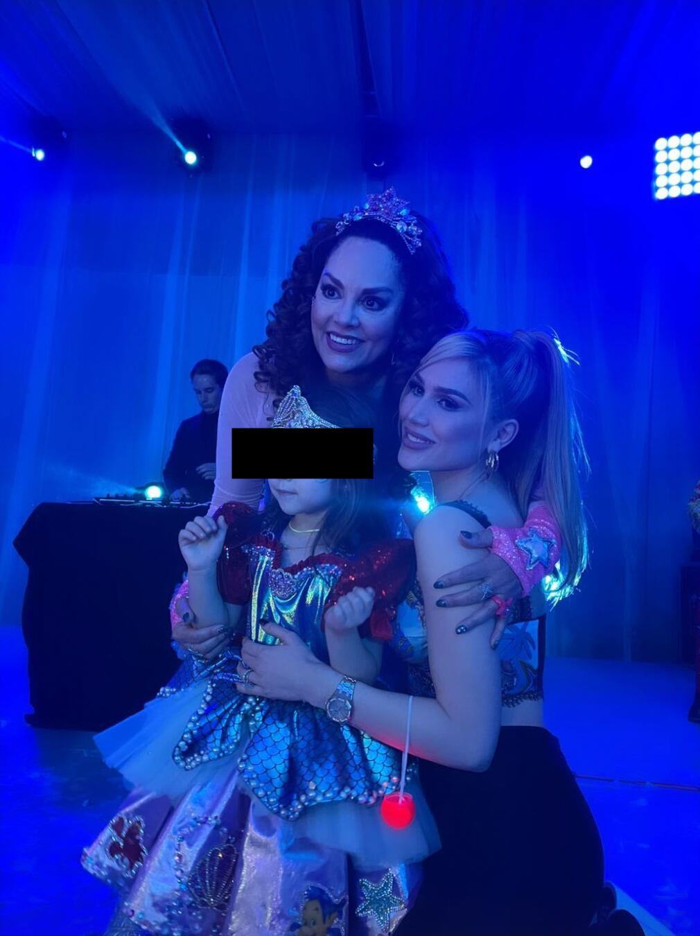 Tatiana, Fernanda Gómez y su hija María Fernanda