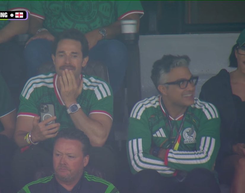 Sebastián Rulli en el Estadio Banorte en el partido México vs Inglaterra.