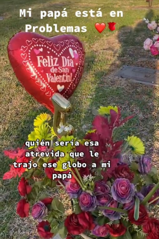 Visita la tumba de su esposo y encuentra regalo de una "atrevida"