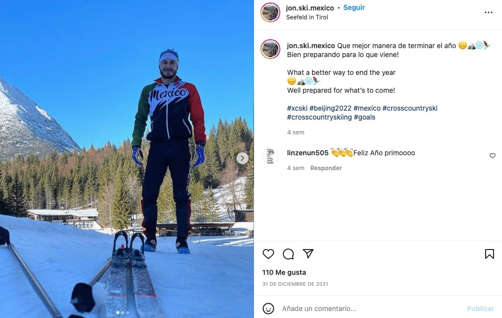 Jonathan Soto representará a México en los Juegos Olímpicos de Invierno 2022