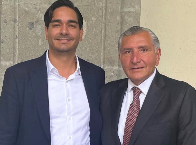 Carlos Peña Ortiz, alcalde de Reynosa, y Adán Augusto, titular de la SEGOB
