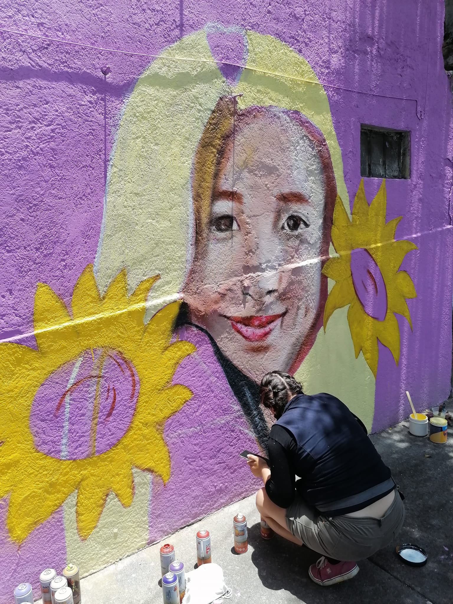 Proceso del mural de Fer