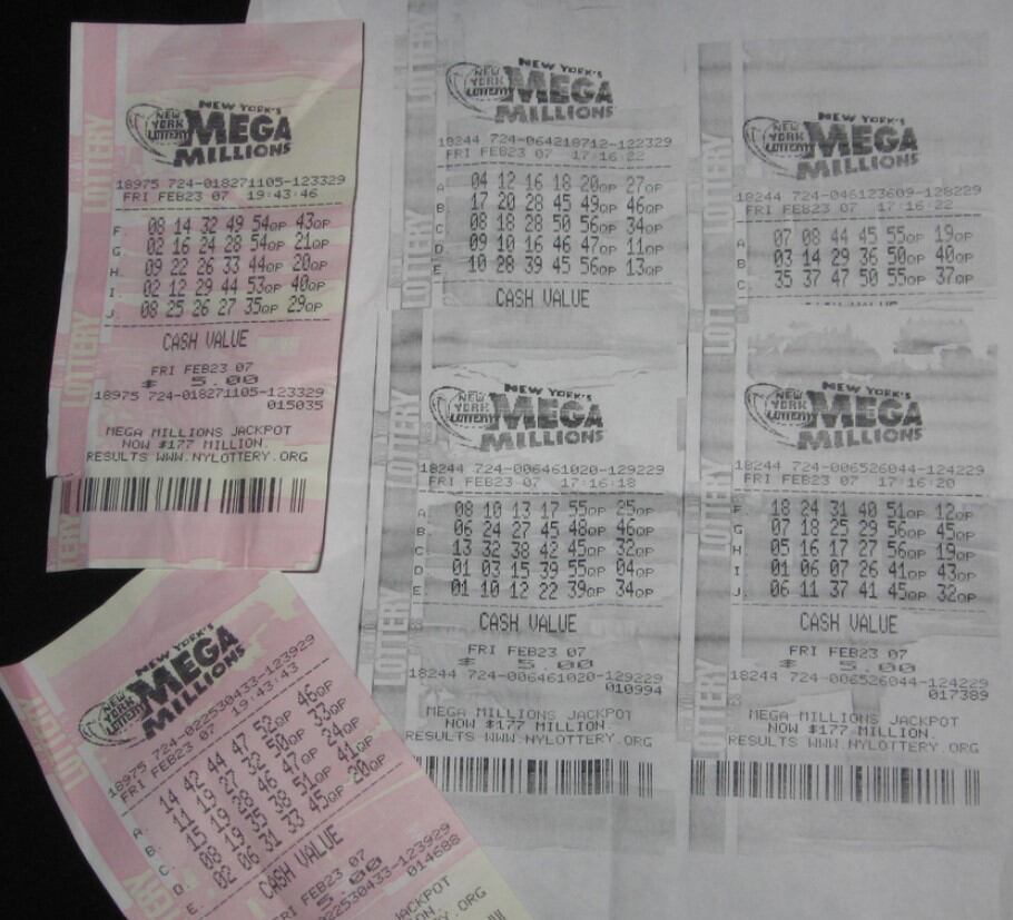 Boletos de Mega Millions