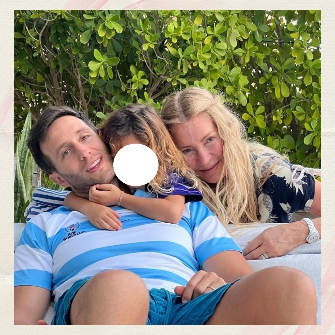 Tomas Yankelevich con su hija Mila Yankelevich y Cris Morena.