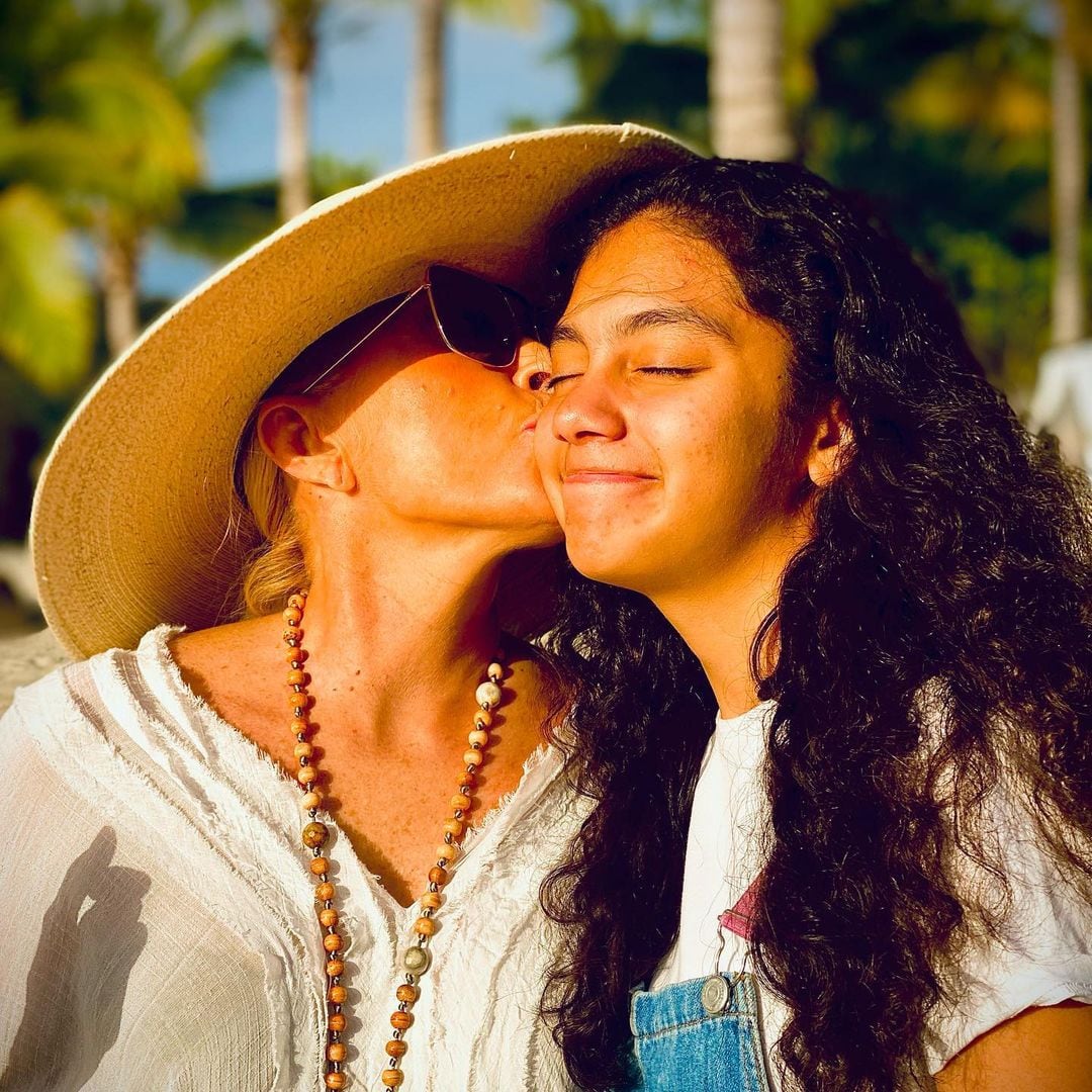 Yuri y su hija Camila.