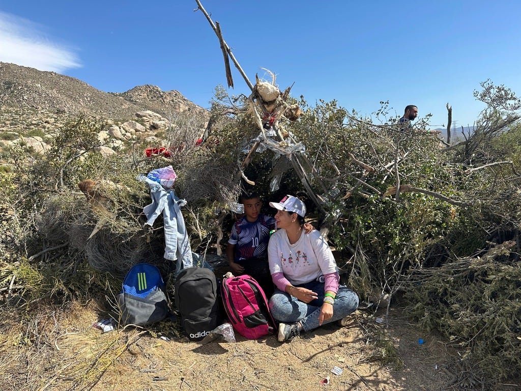 Migrantes en frontera norte de México con Estados Unidos