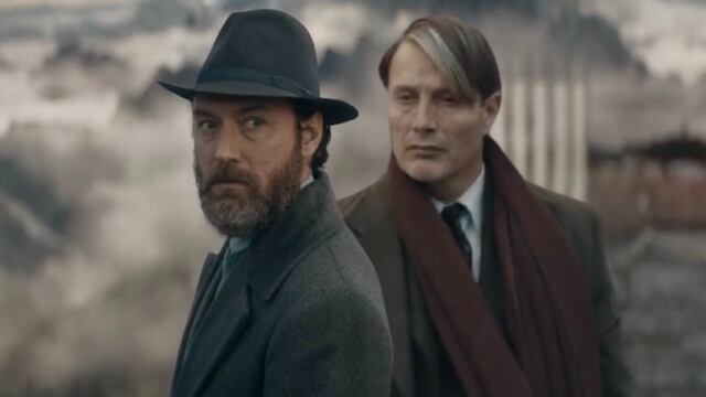 Jude Law y Mads Mikkelsen en ‘Animales Fantásticos: Los Secretos de Dumbledore’