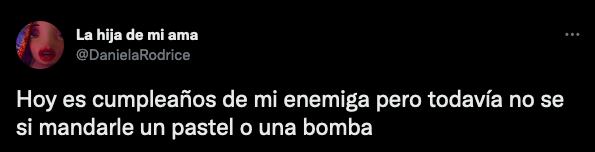 Daniela Rodrice sobre su enemiga.