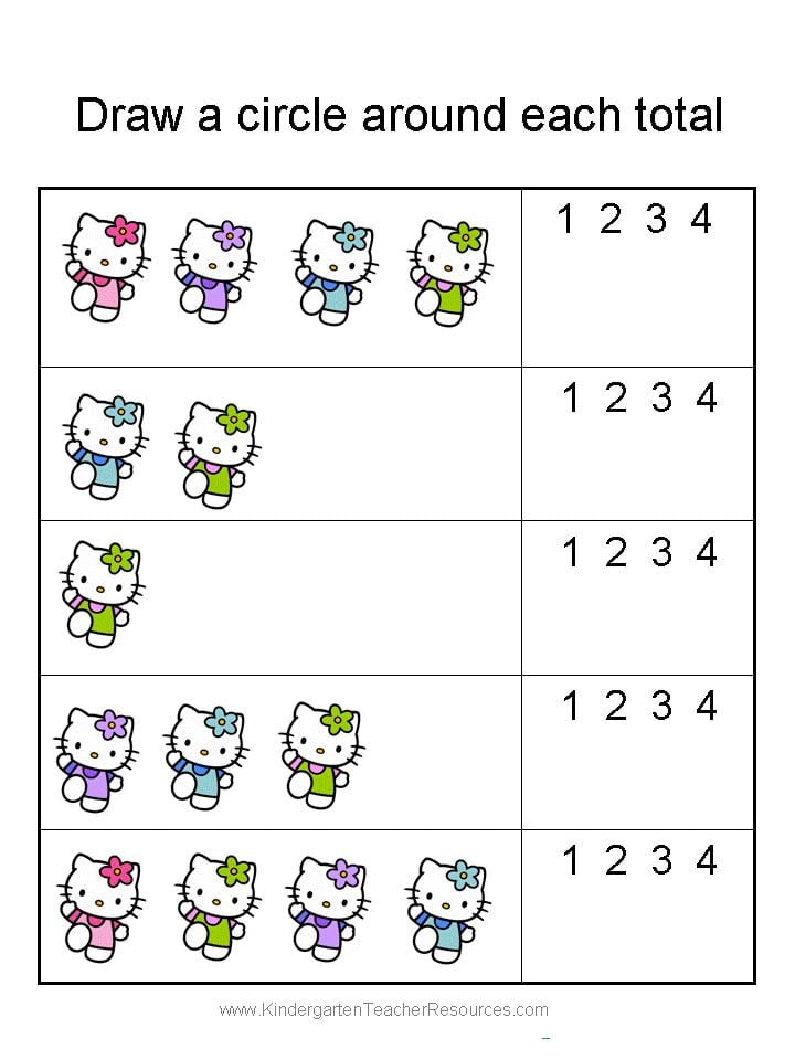 Estas son plantillas con actividades sencillas de Hello Kitty