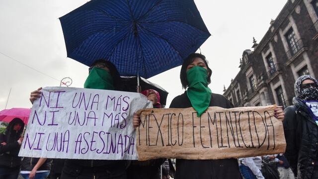 Protesta por el feminicidios