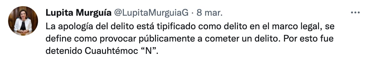 Explicación de la Secretaria de Gobierno del Estado de Querétaro