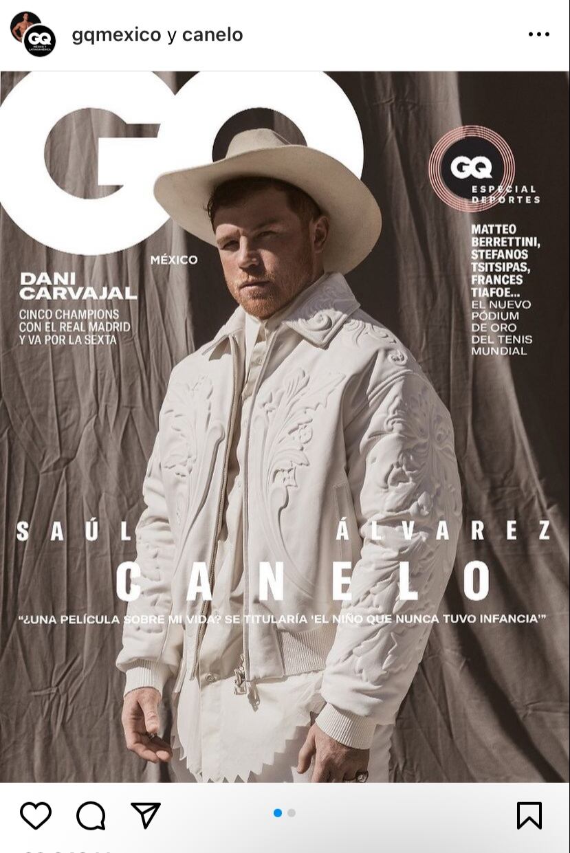 Canelo Álvarez, portada de GQ México.