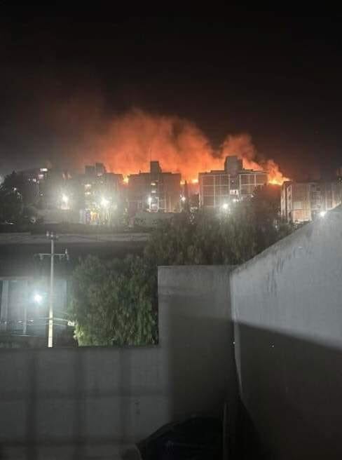 Fuerte incendio en el Cerro Tlayapa, Tlalnepantla