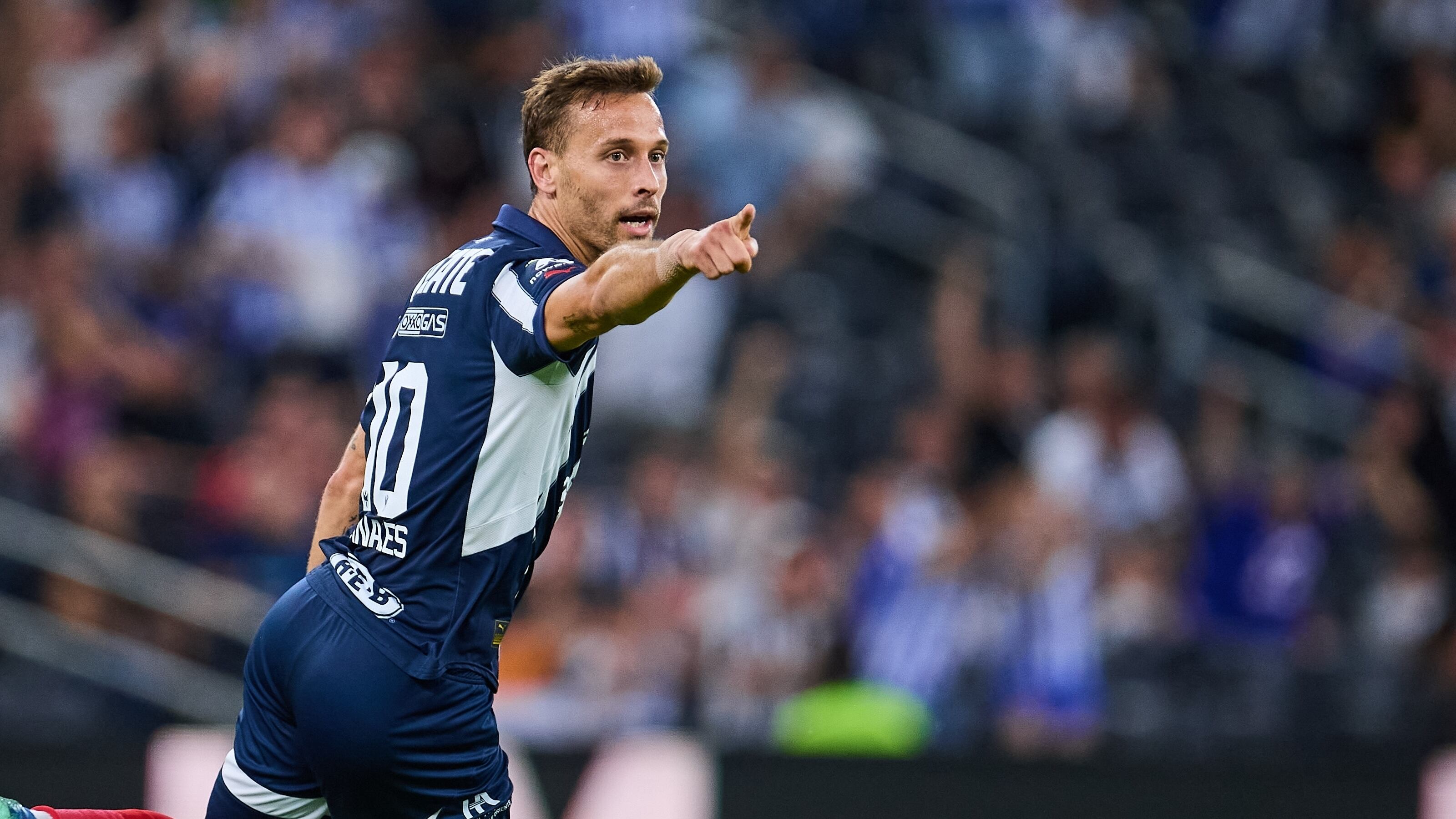 Sergio Canales, jugador de Rayados de Monterrey.