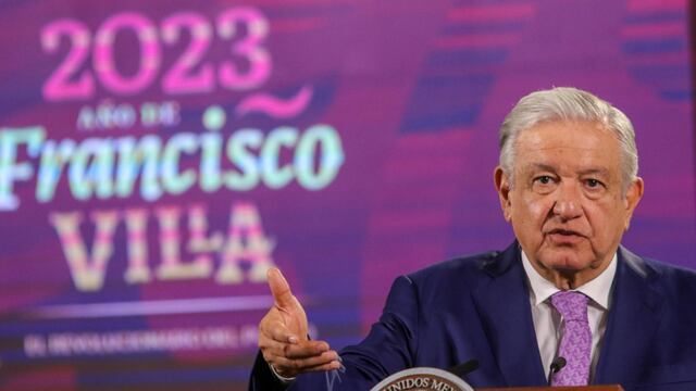 El primer mandatario del país, Andrés Manuel López Obrador, en la conferencia de prensa este inicio de semana en el salón tesorería de Palacio Nacional.